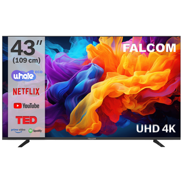 Falcom Televizor Smart LED TV 4K UltraHD  43", Bluetooth ,WiFi - TV-43LTF024SM WOS