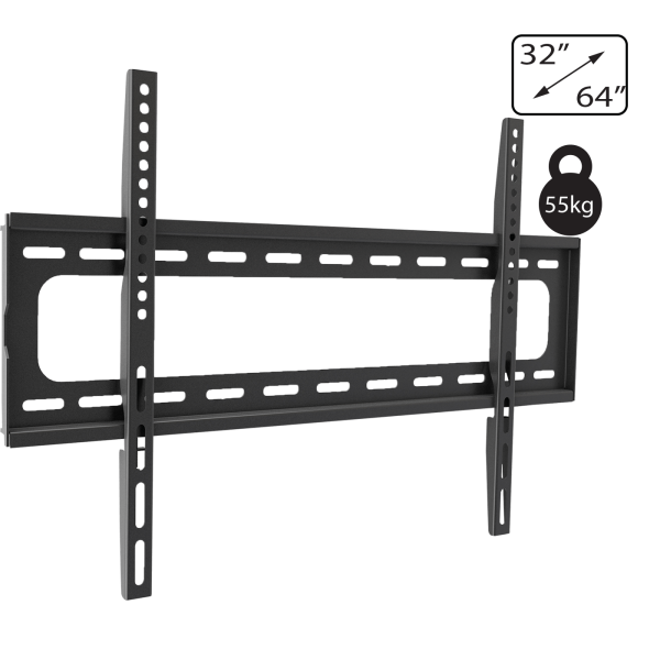 Amiko Nosač zidni za TV prijemnik 32" - 64", 55 kg, 1D - Wallmaster 32-64 FIX