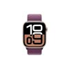 Apple Watch Series 10 GPS 46mm Rose Gold Aluminium Case+Plum SportLoop MWWV3