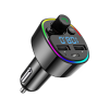 FM Transmiter G67 2x USB+tip C 3.1A led lights
