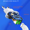 Kucni punjac LDNIO A2219 2.4A 12W (USB-A + USB-A) kabal USB-A - lightning