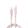USB kabal XO NB-Q265B USB-C to USB-C 60W Pink