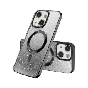 MagSafe glitter maskica iPhone 13 Black
