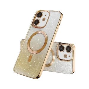 MagSafe glitter maskica iPhone 13 Gold