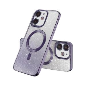 MagSafe glitter maskica iPhone 13 Pro Purple