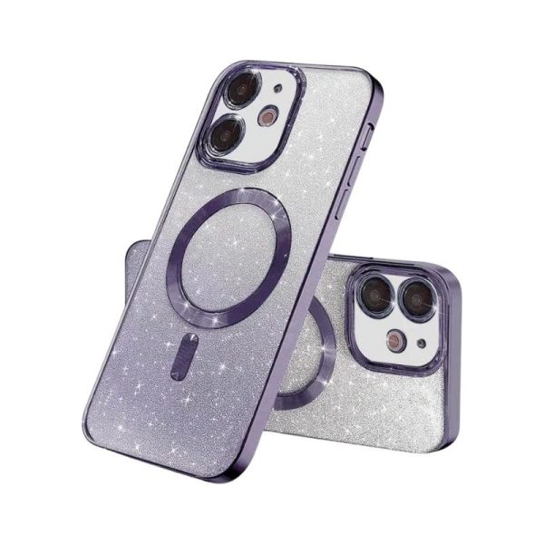 MagSafe glitter maskica iPhone 13 Pro Purple