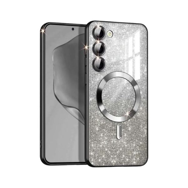 MagSafe glitter maskica Samsung A25 Black