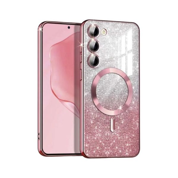 MagSafe glitter maskica Samsung A25 Pink