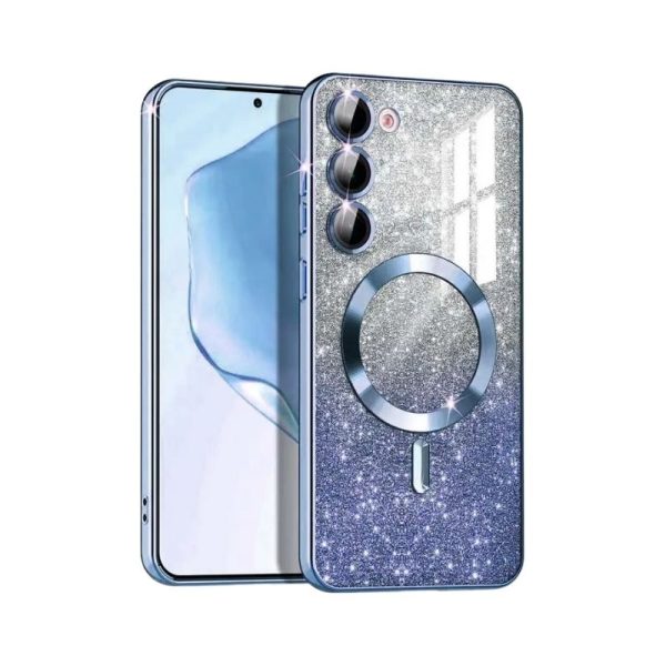 MagSafe glitter maskica Samsung A35 Blue