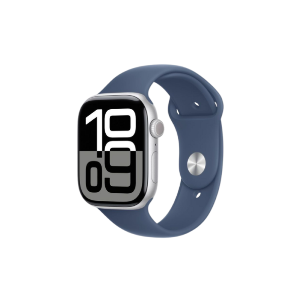 Apple Watch Series 10 GPS 46mm Silver Aluminium Case+Denim SB MWWM3 M/L