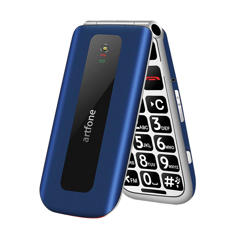 Telefon na tipke Artfone F20 preklop Blue