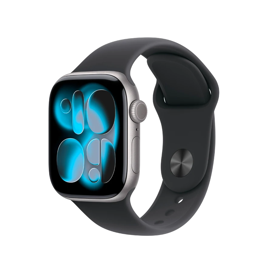 Apple Watch Series 11 GPS 42mm Space Grey Aluminium Case With Black Sport Band MEQW4LW/A S/M