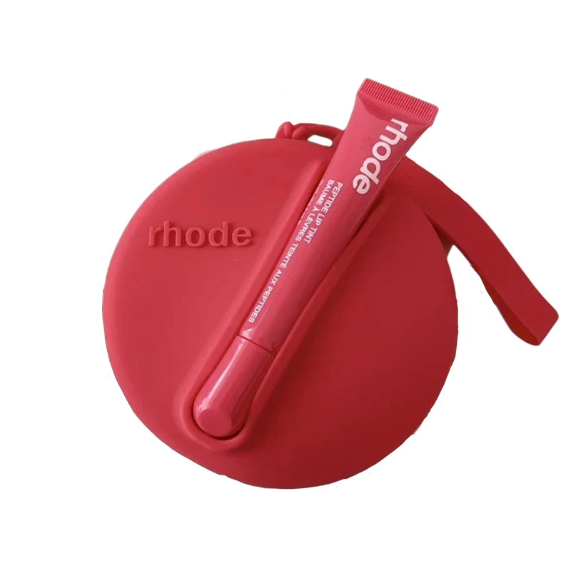 Rhode ROUND torbica with lipstick Crvena