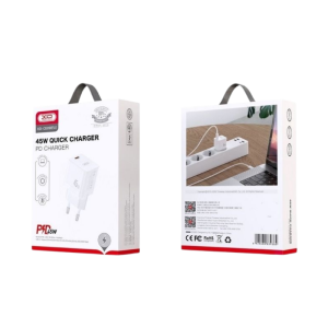 Kucni punjac XO CE09 PD 45W Type C - glava White